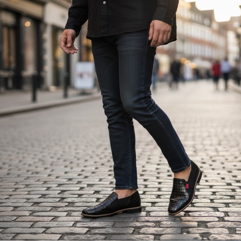 ESPORRE Rishby Ladies Black Loafers